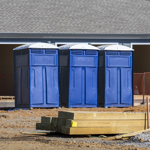 what is the expected delivery and pickup timeframe for the portable toilets in Cloverdale OR